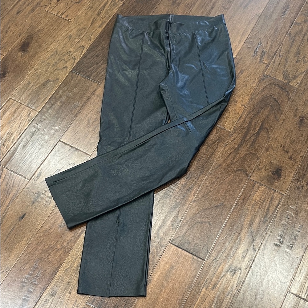 Spanx Black Faux Leather Pants